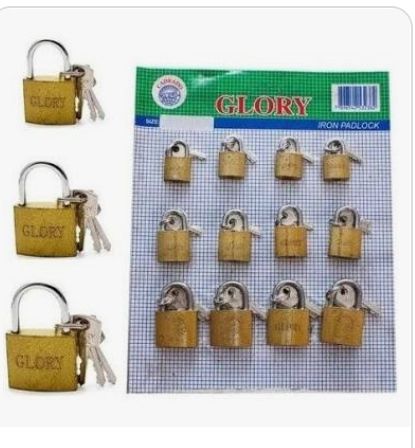 Cartela de cadeado de 40 MM (12 peças)