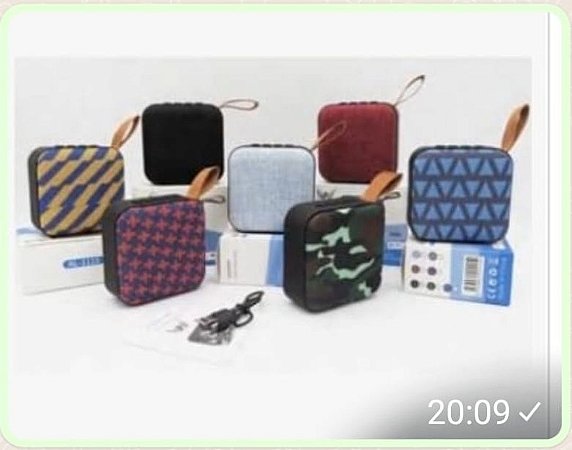 Caixa de som colorida