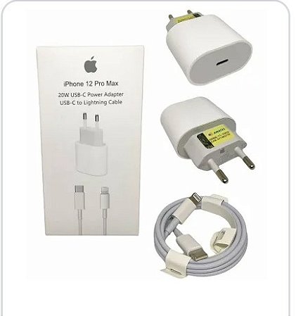 Carregador completo iPhone saída Tipo C