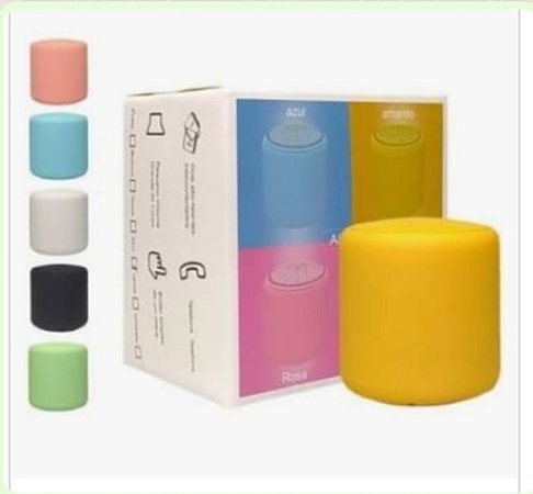 Caixa de som Bluetooth colorida
