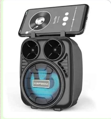 Caixa de som com suporte