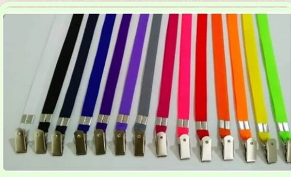 Cordão para crachá colorido