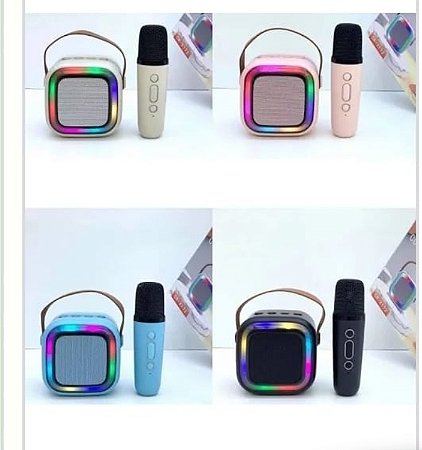 Karaokê com microfone