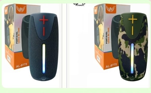 Caixa de som filete neon