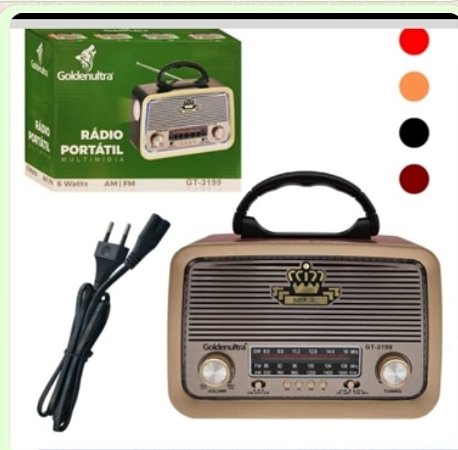Rádio retrô goldenultra