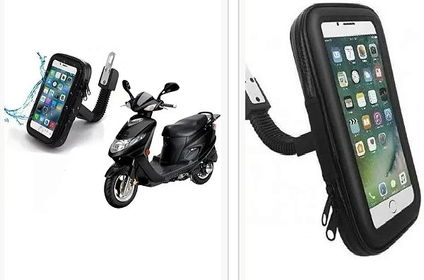 Suporte de moto com bolsa
