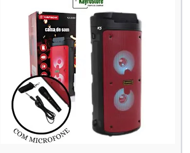 Caixa de som k 8300 com microfone