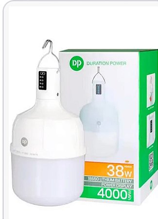 Lâmpada recarregável 38w