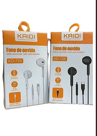 Fone bluetooth com fio kaidi TC