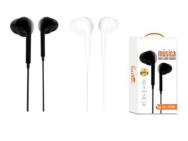 Fone eletro com borracha