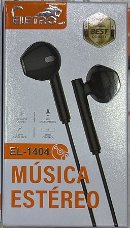 Fone eletro sem borracha