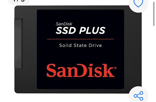 Memória SSD 1 TB sandisk
