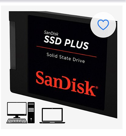 Memória SSD 240 sansdisk