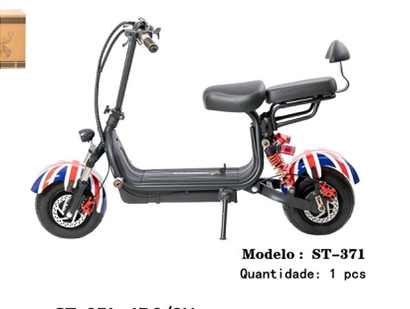 Bicicleta elétrica 1000w modelo ST 371