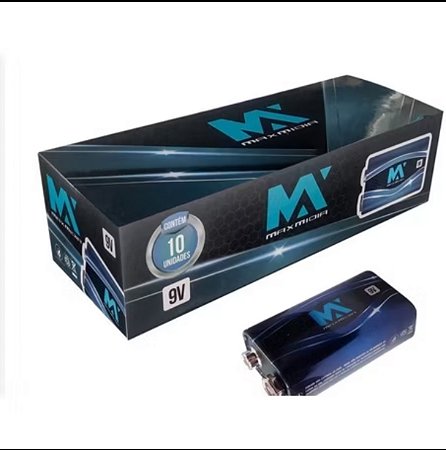 Caixa com 10 peças bateria 9w multimídia
