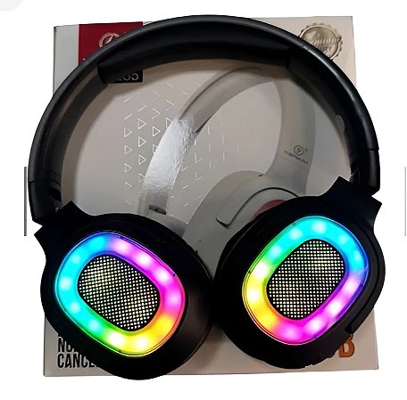 Fone bluetooth kapbom com led