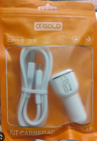 Carregador veicular completo Agold V8