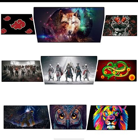 Mouse pad grande para gamer