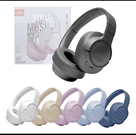Fone bluetooth inova alta potência várias cores