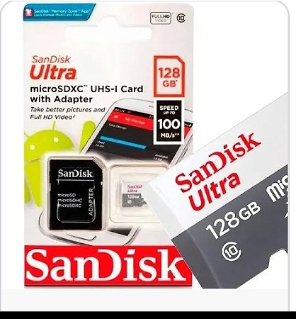 Memória SanDisk ultra original 128 gigas