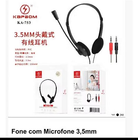 Fone multimídia kapbom