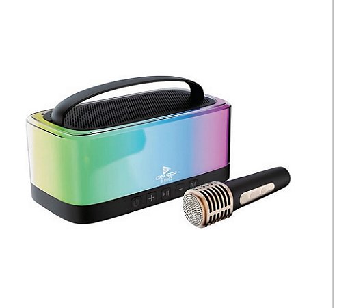 Caixa de som grasep com microfone K002