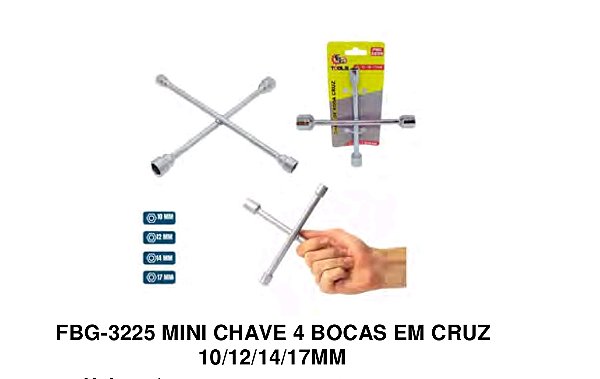 Chave de boca X (10/12/14/17MM)