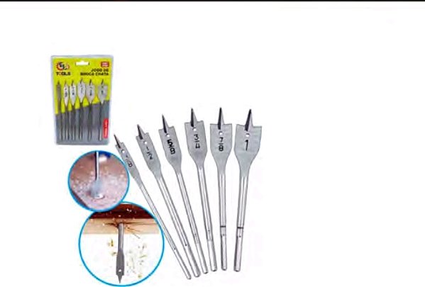 Kit de brocas chatas