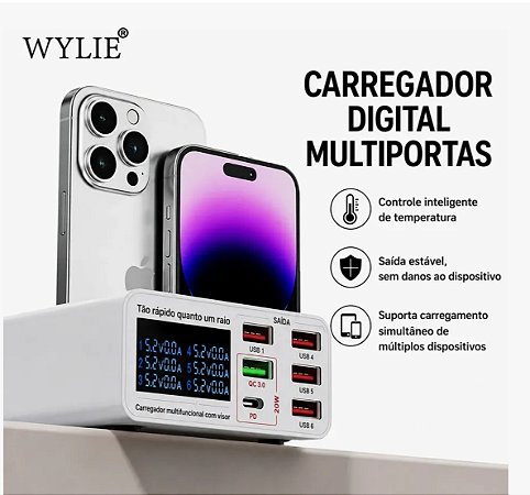 Carregador multiportas