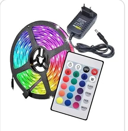 Fita de led 50x50 com fonte e controle