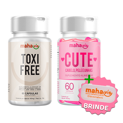 Kit Cute + Toxi Free 60 Cápsulas 400mg 30gr