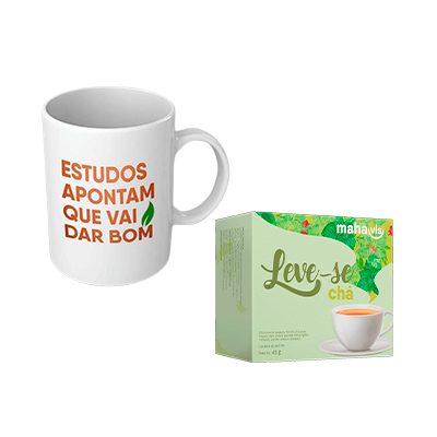 Kit Caneca + Chá Leve-se Mahavis