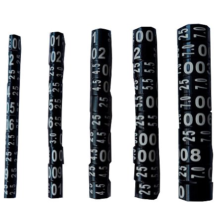 Anilhas De Marcação Alumínio Para  Ring Neck  7,0mm 10 Un