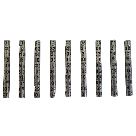 Anilhas de Marcação para Trinca Ferro 3,5mm em Alumínio  Abertas Pacote com 10 Unidades.