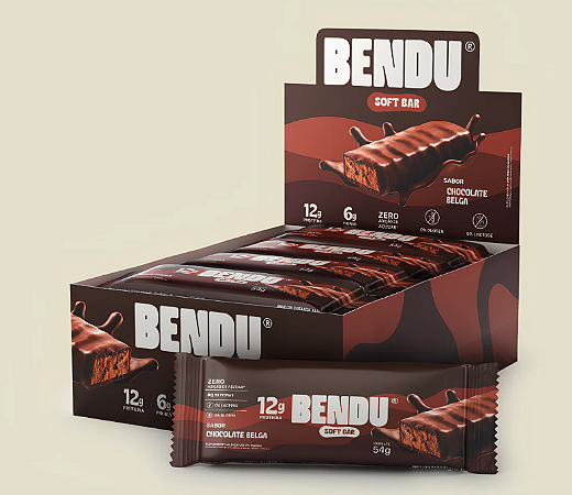 SOFT BAR CHOCOLATE BELGA DISPLAY 12UN DE 50GR