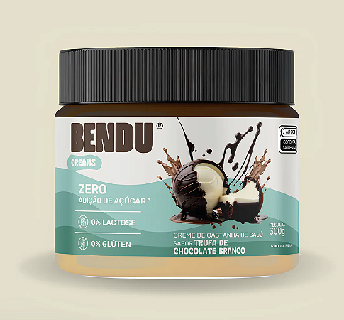 CREME DE CASTANHA DE CAJU TRUFA DE CHOCOLATE BRANCO 300GR