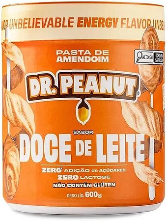 PASTA DE AMENDOIM DR PEANUT 600G DOCE DE LEITE