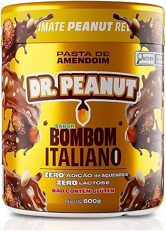 PASTA DE AMENDOIM DR PEANUT 600KG BOMBOM ITALIANO