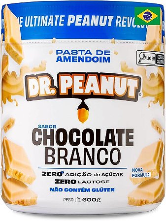 PASTA DE AMENDOIM DR PEANUT 600KG CHOCOLATE BRANCO