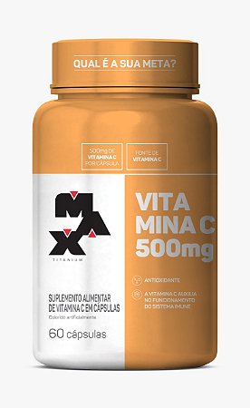 VITAMINA C 500 MG POTE 60 CAPSULAS MAX TITANIUM