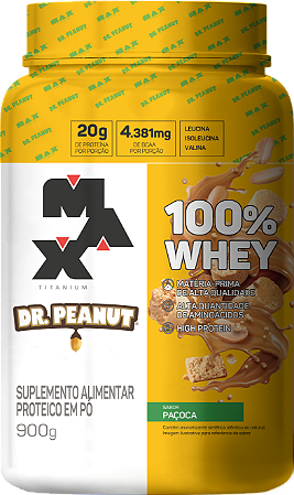 100% WHEY DR. PEANUT POTE 900G PAÇOCA