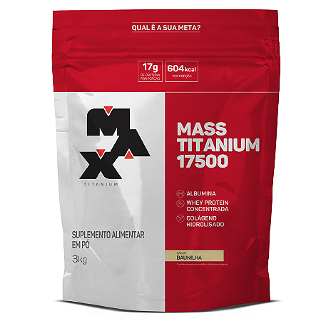 MASS TITANIUM 3KG 17500 BAUNILHA MAX TITANIUM
