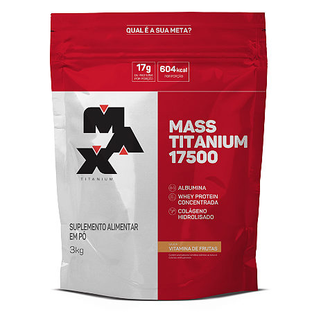MASS TITANIUM 3KG 17500 VITAMINA DE FRUTAS MAX TITANIUM