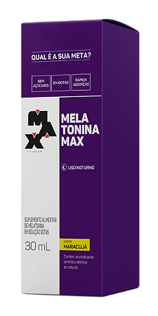 MELATONINA 30ML MARACUJÁ MAX TITANIUM