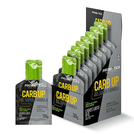CARB UP GEL SUPER FORMULA DISPLAY 10 SACHÊS CALDO DE CANA COM LIMAO