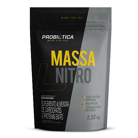 MASSA NITRO REFIL 2,52KG BAUNILHA