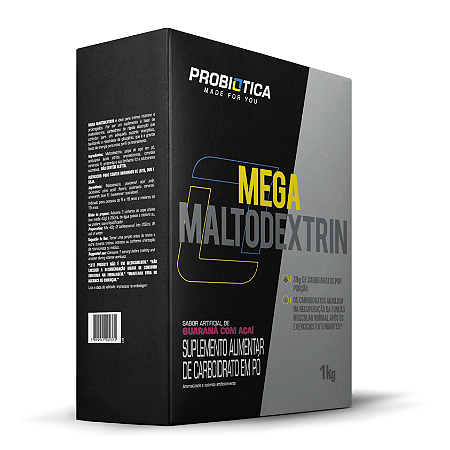 MEGA MALTO CAIXA 1KG PROBIÓTICA GUARANÁ C/ AÇAÍ