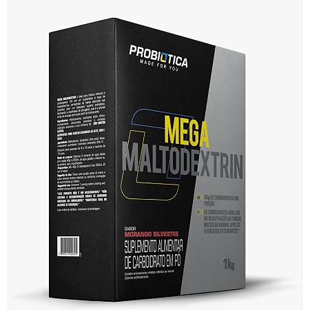 MEGA MALTO CAIXA 1KG PROBIÓTICA MORANGO