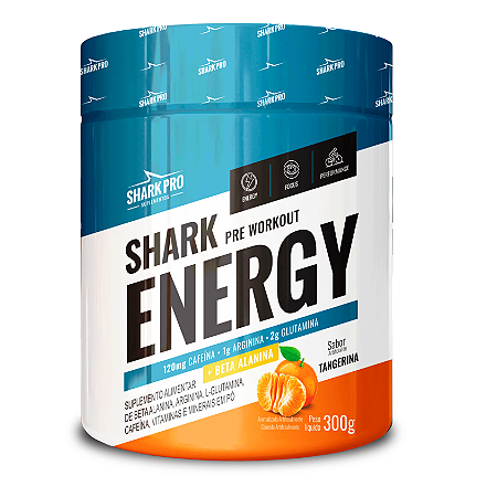 PRE TREINO SHARK ENERGY 300G TANGERINA
