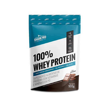 100% WHEY PROTEIN SHARK PRO REFIL 900G CHOCOLATE